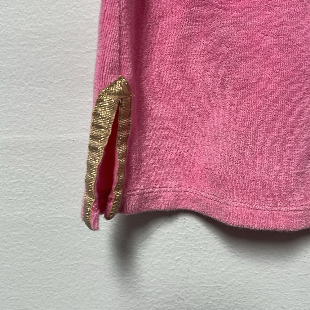 Janie and Jack Pink Terrycloth Dress Swim Coverup size 4 - Picture 2 of 7